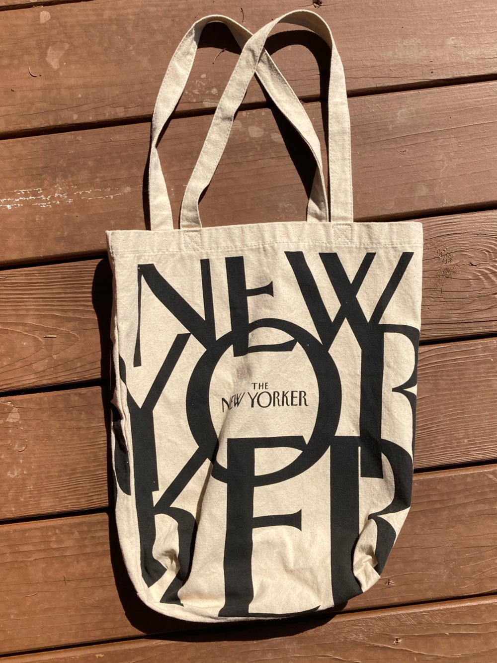 New Yorker Canvas Tote Bag